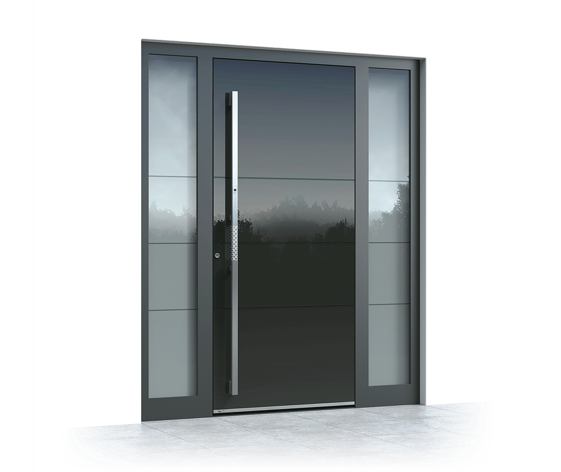 Aluminium entrance door 6009