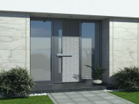 Modern aluminium front doors 0167